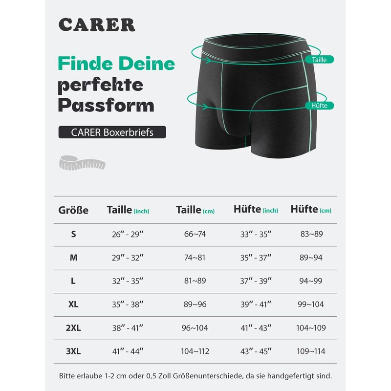 Carer Pack of 3 Cotton Men's Incontinence Boxer Shorts Lightweight