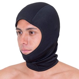 FELLOW Hooded Inner Hat, Thermal Inner, Fleece Lined, Air Heat, Cold Protection, Inner Wetsuit, Semi-Dry, JPSA, Japanese Standard, Large Size, Black, L