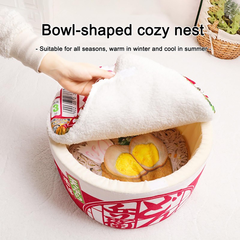寵幸 Ramen Noodle Dog & Cat Bed,Keep Warm and Super
