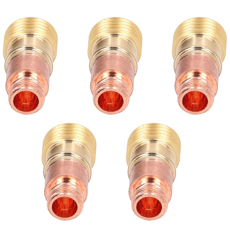 5Pcs 3/32in Gas Lens Collet Body Metal Welding Connector Replacement