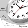 Roymnie Wall Clock Silent Non-Ticking Modern Clock Battery Operated 8
