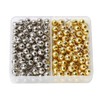 EXCEART 200pcs Needle Point Home Decor Pushpins Gold and Silver