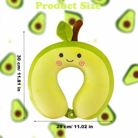 OUOQI Cartoon U-shaped neck pillow, neck pillow plane for travel, children's travel pillow, U-shaped, travel pillow, neck pillow, portable travel neck pillow, portable neck pillow