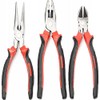 Retoo 3-Piece Pliers Set with Side Cutters, Combination Pliers and