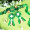 JOYMEMO Green and Gold Jungle Animals Baby Shower Maternity Sash