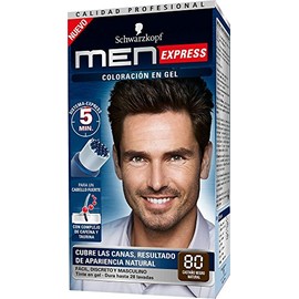 Men Express Tinte para Cabello 80 Est, 40 ml, color Castano y Negro