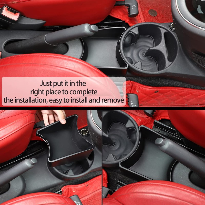HAPPYHORSE Car Console Storage Box Organizer Tray Compatible with Fiat