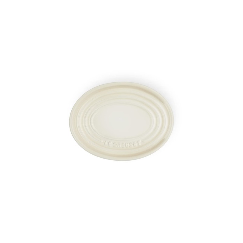 Le Creuset Stoneware Oval Spoon Rest Meringue, 71507157160099