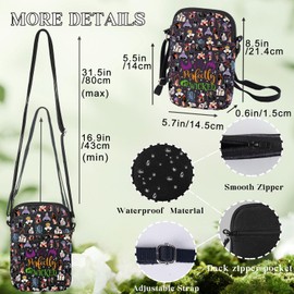 WZMPA Villains Ursula & Evil Queen Crossbody Bag Cruella De Vil & Jafar & Scar Fans Gift Villains Characters Movie Shoulder Bag Evil Villain Merch (perfectly wick Bl CB)