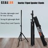 Gearlux Lightweight Tripod Speaker Stands with Carrying Case and Speaker