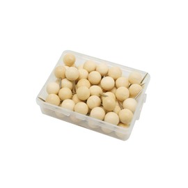 Wood Push Pins,Wooden Round Tacks with Organizing Container for Home Office Craft Projects, Natural Color, 60 pcs