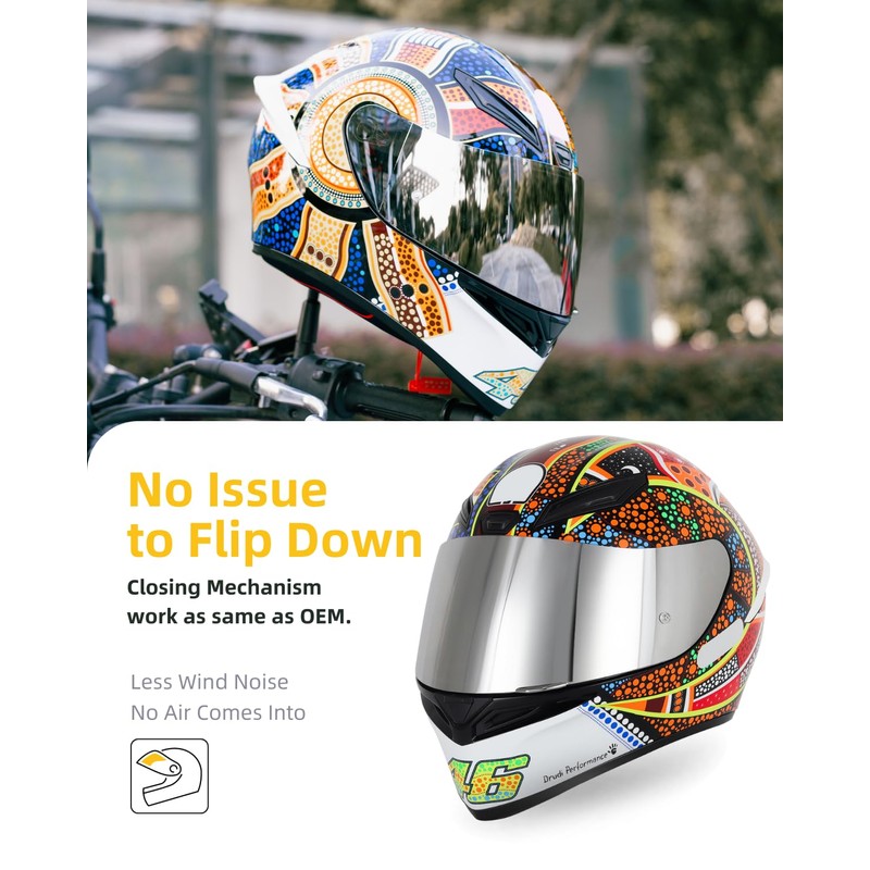 Soman K1 Helmet Visor Replacements, K1S Tinted Helmet Visor Compatible