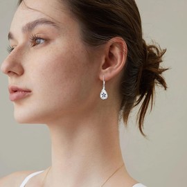 Sand Dollar Earrings Sterling Silver Created White Shell Sand Dollar Dangle Earrings Beach Earrings Seashell Sand Dollar Jewelry For Ocean Lovers