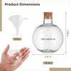 Homaisson 30 Pcs Plastic Bottles with Corks, 6.8oz/200ml Ball-Shaped Craft