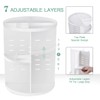 seinlife 360 Rotating Makeup Organizer,DIY Adjustable Spinning Holder,Foldable Cosmetic Storage