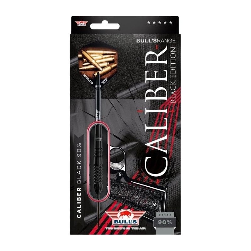 Bull's Caliber Black 90% Steel Tip Darts