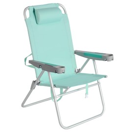 SUNNYFEEL Oversized Tall Folding Beach Chair Lightweight, 17" Portable Sand Chair for Adults Heavy Duty 500 LBS with Cup Holders, Foldable High Camping Lawn Chairs for Camp/Outdoor/Picnic/Sports