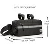 ROYAL FAIR Bike Handlebar Bag Frame Bag with Reflective Stripe,
