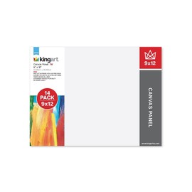 KINGART Painting-Canvas-Panels, 9X12 Inch Canvas Board Super Value 14 Pack Canvases,100% Cotton,Primed Canvas Panel,Acid Free,Artist Canvas Boards for Professionals,Hobby Painters,Students & Kids