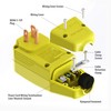 Tower Manufacturing 30434009 Auto-Reset 15 AMP Right Angle GFCI Plug,