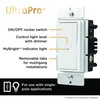 UltraPro, Dimmable LED, CFL & Incandescent Bulbs, Single Pole, On/Off
