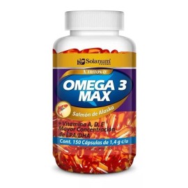 Solanum Omega 3 De Salmón De Alaska + Vitaminas 150 Caps Sfn Sabor Sin sabor
