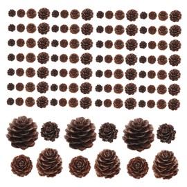 VICASKY 100pcs Christmas Natural Pine Cones - Thanksgiving Mini Pinecones Ornaments for DIY Crafts Home Decorations Fall Christmas Wedding Decor