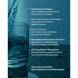 Artgerecht Kollagen - For Healthy Skin, Joints & Connective Tissue | With Hydrolyzed Premium Fish Collagen | Highly Bioavailable, Sustainable & No Additives