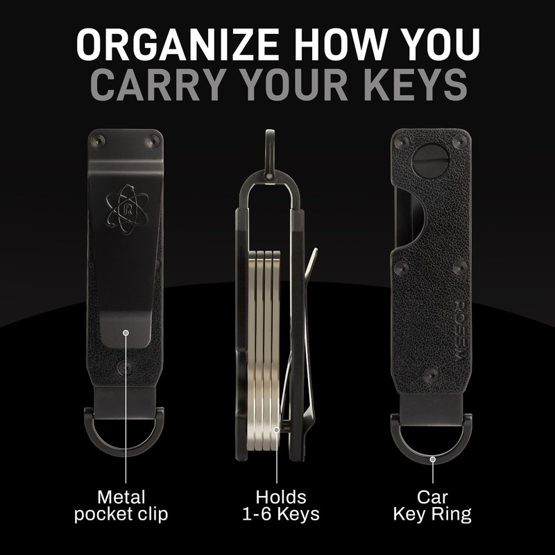 ROSSM Key Organizer | Compact Metal Key Holder | Minimalist
