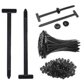 200 PCS Cinchos de Plastico, Cintillos para Cables Nylon Autobloqueantes para Fijación y Reparación en Automóviles, Máquinas y Hogar, Hebillas Univers