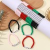 Cooluckday 24Pcs Cheerleader Gifts Bulk Stackable Cheer Bracelets Y2k Heishi