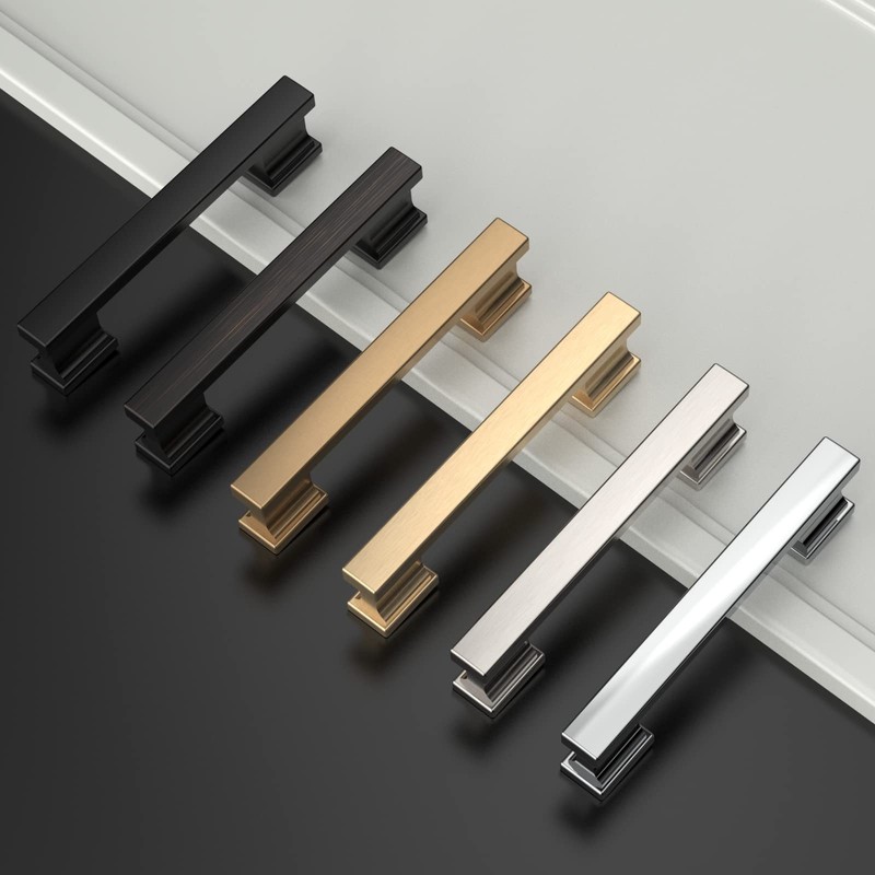 Asidrama 6 Pack 3.75 Inch(96mm) Brushed Satin Nickel Kitchen Cabinet