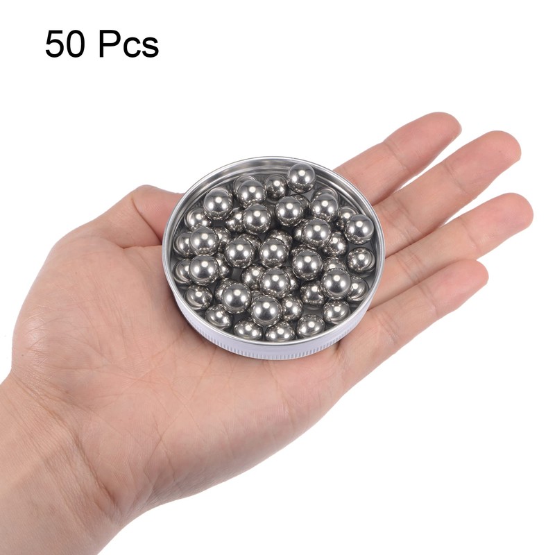 sourcing map 50pcs 10mm 201 Stainless Steel Bearing Balls G200