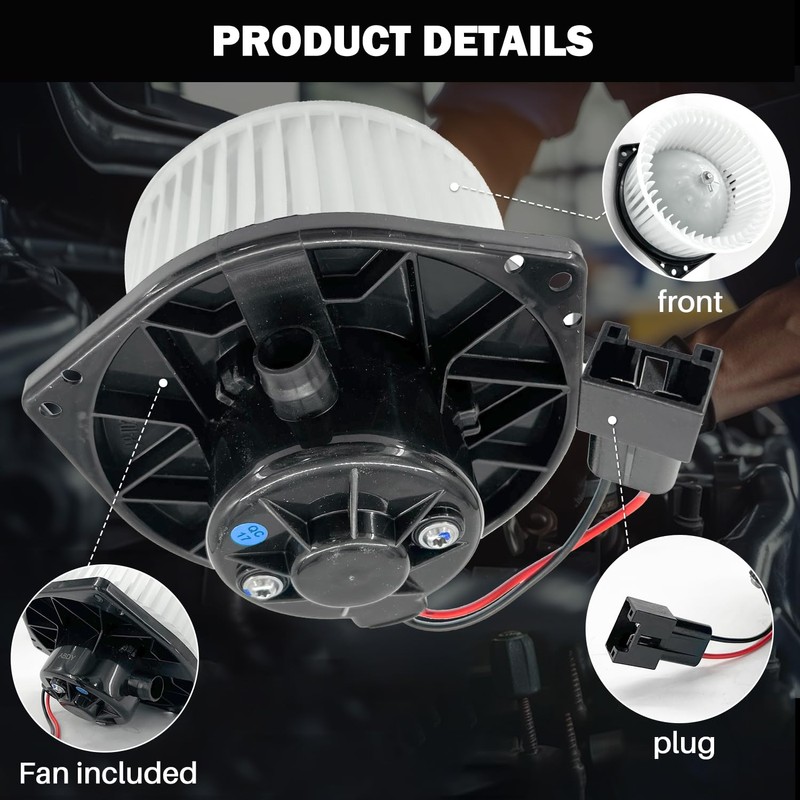 Aspligo 700113 AC Heater Blower Motor Fan Assembly Fit for