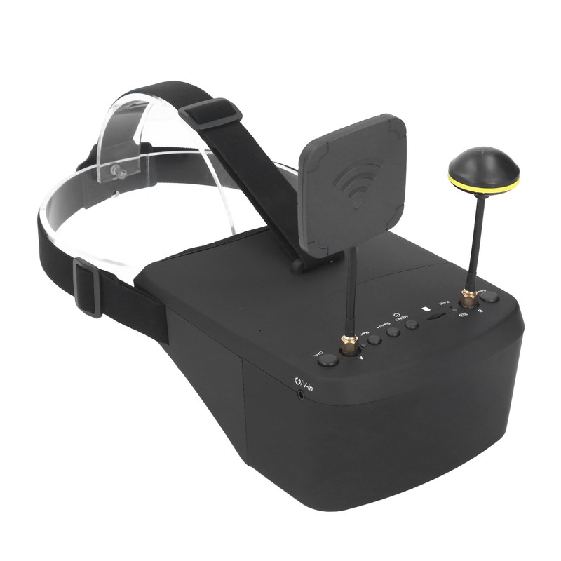 EV800D FPV Goggles with DVR 40CH 5 Inch 800x480 Resolution