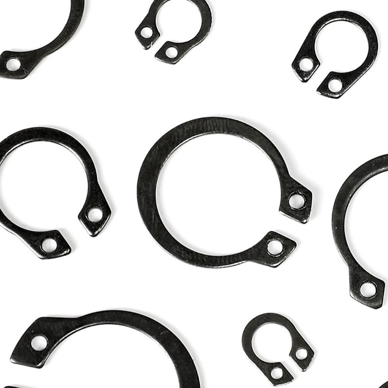 Snap Rings Assortment Set, 480PCS Carbon Steel C-Circlip External Retaining