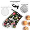 Schnauzer Print Baking Mitts, Oven Mitts and Pot Holders 3-Piece