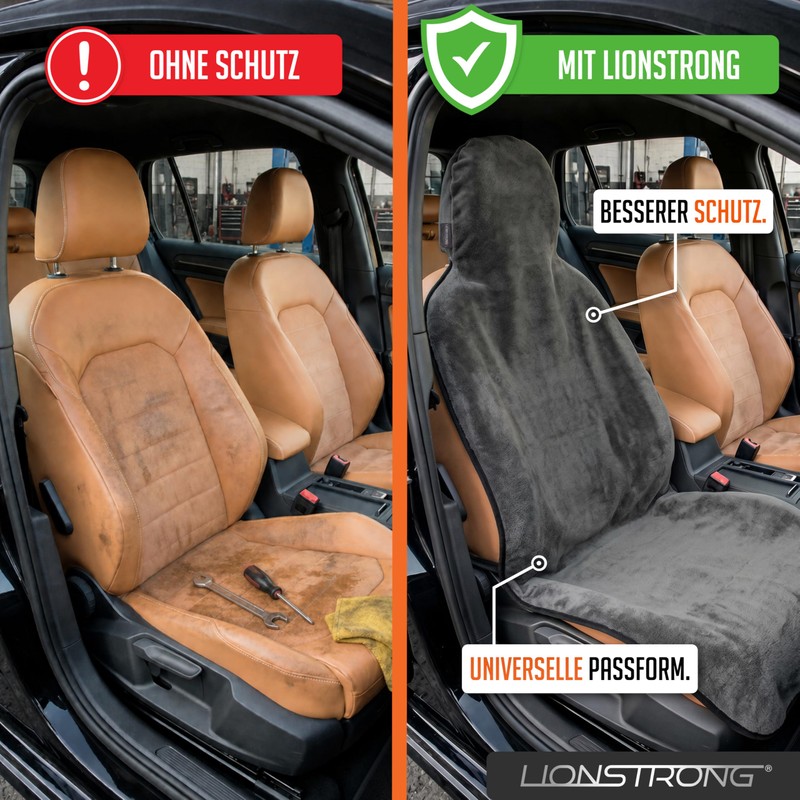 LIONSTRONG Car Seat Protector Front Seat Universal Compatible [Waterproof] –