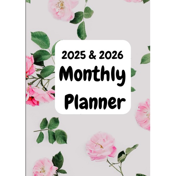 2025 & 2026 Monthly Planner Calendar with Weekly Planner, Daily