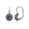 Arete de Gota de Plata de Ley con Imitación de