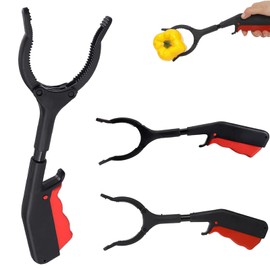 WnlahuWA Pack of 3 Children's Grabber Tongs, 30 cm Gripper for Seniors, Rubbish Collecting Tongs, Short Rubbish Tongs, Multifunctional Waste Tongs, Waste Tongs, Rubbish Grabber, for Recycling, Garden,