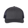 RICHARDSON Snapback Trucker Cap, Adjustable, Charcoal/Navy