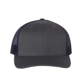 RICHARDSON Snapback Trucker Cap, Adjustable, Charcoal/Navy