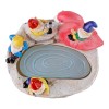 Solar-Powered Garden Gnomes and Flamingo Lantern Set with Mushroom Lights,