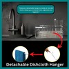 Big Kitchen Sponge Holder for Kitchen Sink, Self-Draining Sink Caddy