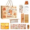 Capybara Stationery Set, Capybara Pencil Case with Pencils, Clips, Rulers,