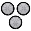 JYK 3Pcs Circular Bubble Level with Screws Mounted, Domed Shape