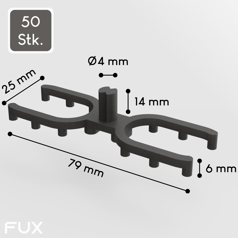 Decking Spacers Pack of 50 for 4 mm Joint -