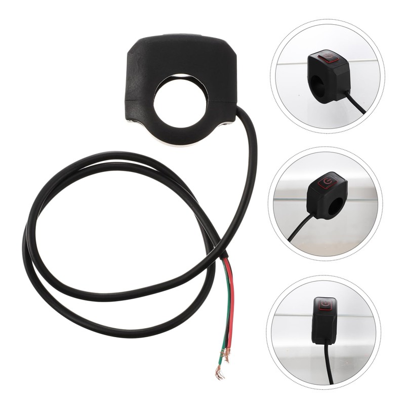 GRIRIW Motorcycle Handlebar Light Switch for Headlight Power Multi Functional