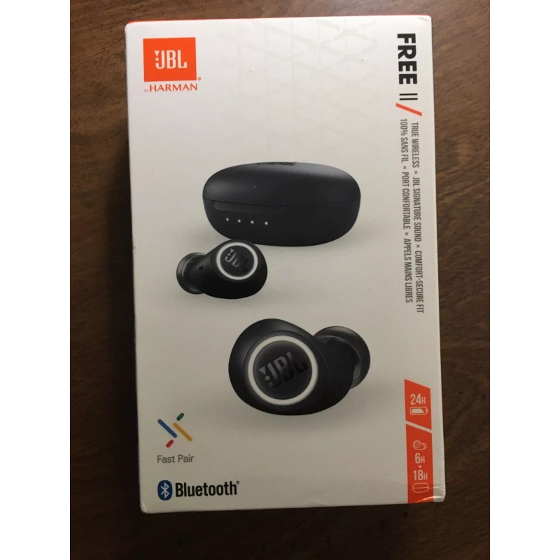 JBL Free ll -True Wireless Bluetooth earbuds Black New